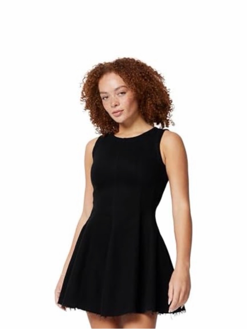 Classic Black Sleeveless Fit-and-Flare Dress, NWT Size 12